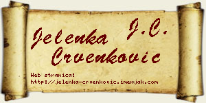 Jelenka Crvenković vizit kartica